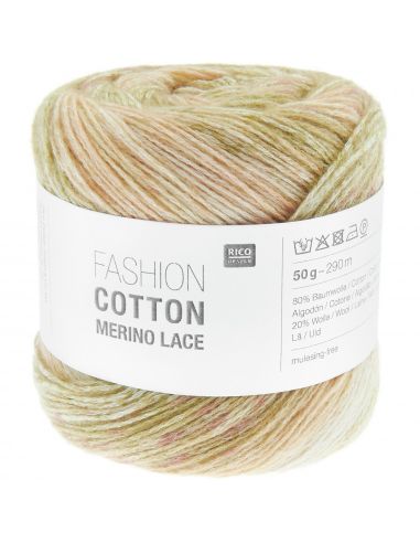 Pelote Fashion cotton merino lace peaches