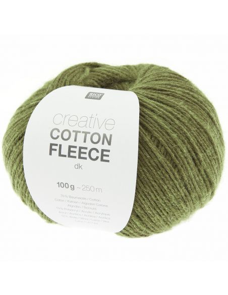 Pelote Creative cotton fleece dk olive