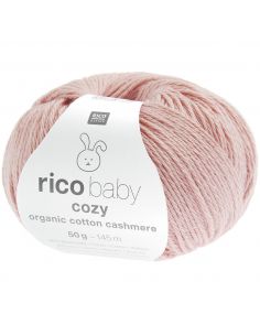 Pelote Rico baby cosy organic cotton cashmere blush