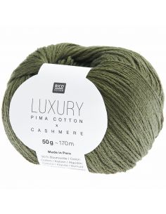 Pelote Luxury pima cotton x cashmere olive