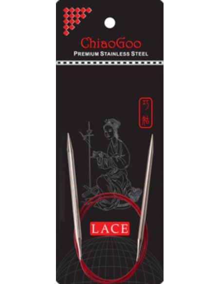 copy ofAiguilles circulaires fixes métal Red lace 100cm taille 4,5
