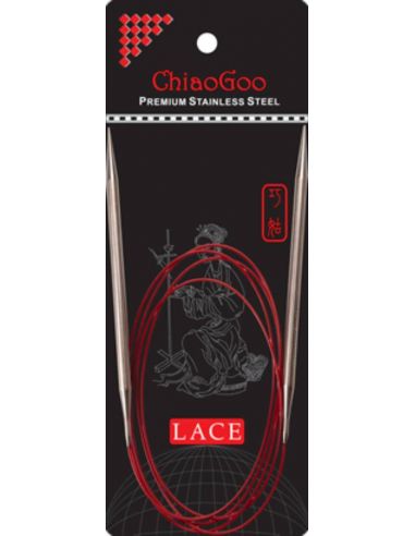 copy ofAiguilles circulaires fixes métal Red lace 150cm taille 2,25