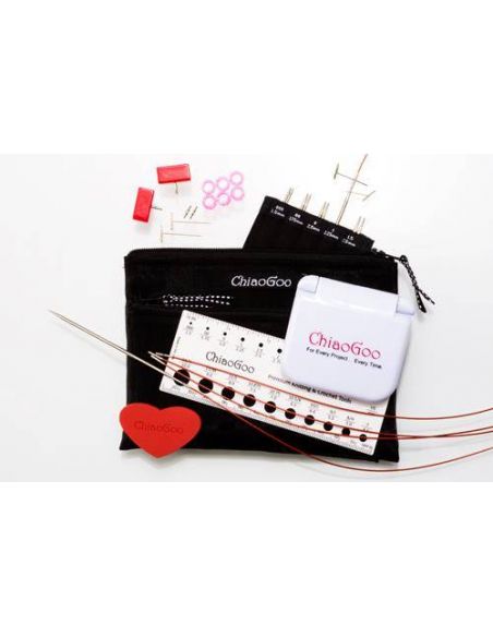 Kit d'aiguilles interchangeable Twist red lace mini 10cm