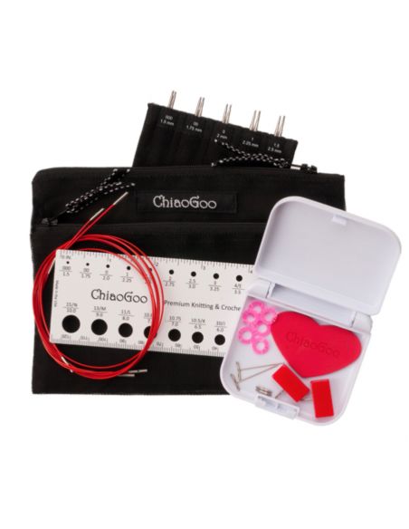 Kit d'aiguilles interchangeable Twist red lace mini 13cm