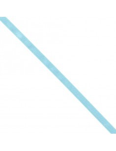 Ruban de Satin double face 10mm Bleu lagon