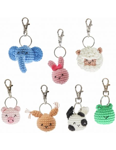 Kit de crochet Porte-clés Chingu animaux