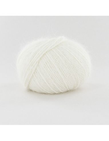 Pelote Fonty Cœur d'angora col 224 blanc cassé