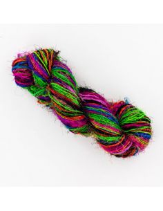 Écheveau Fonty Sari 100% soir de sari recyclé coloris aléatoire