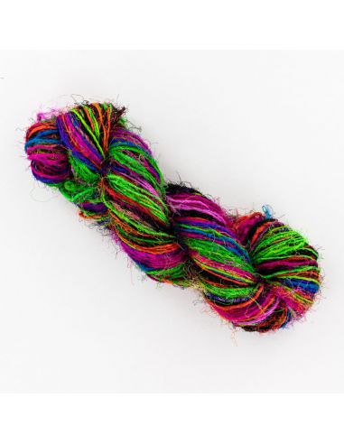 Écheveau Fonty Sari 100% soir de sari recyclé coloris aléatoire
