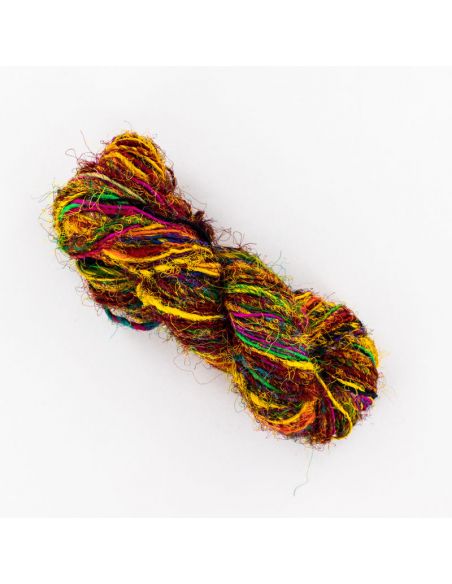 Écheveau Fonty Sari 100% soir de sari recyclé coloris aléatoire