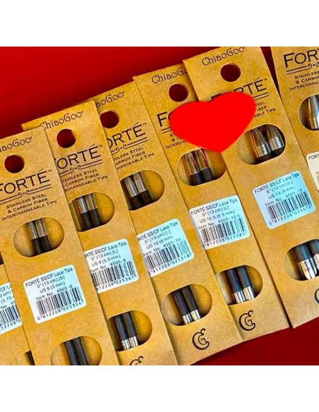 Aiguilles interchangeable Forte Carbone 13cm taille 2,75