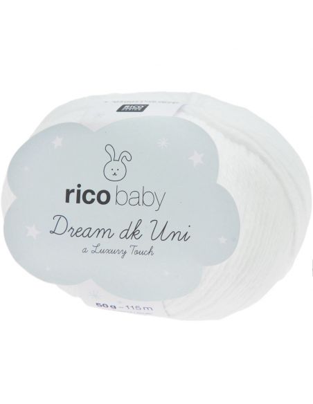 Pelote Rico baby dream dk uni blanc