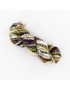 Écheveau Fonty Sari 100% soir de sari recyclé coloris aléatoire