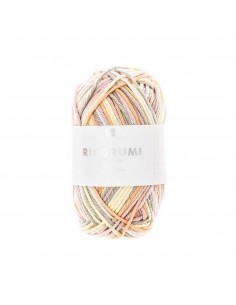 Pelote Creative Ricorumi dk print rose-jaune