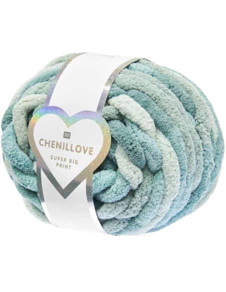 Pelote Creative chenillove super big print aqua