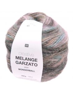 Pelote Creative melange garzato aran - wonderball lilas clair-turquoise