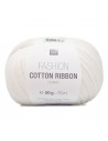 Pelote Fashion cotton ribbon chunky blanc