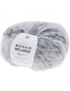 Pelote Creative mohair melange gris