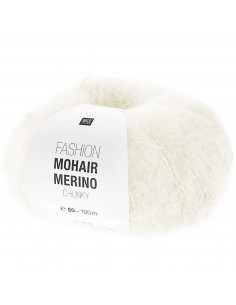 Pelote Fashion mohair merino chunky crème