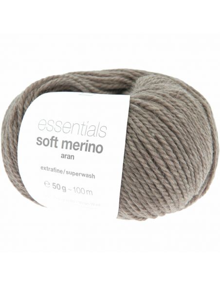 Pelote Essentials soft merino aran galet mélangé