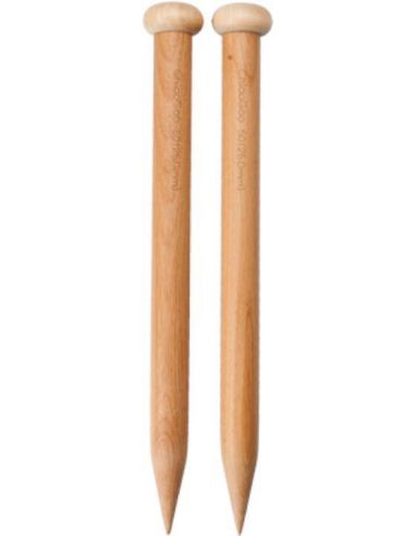 Aiguilles à tricoter en bambou Patina 33cm n°12,75