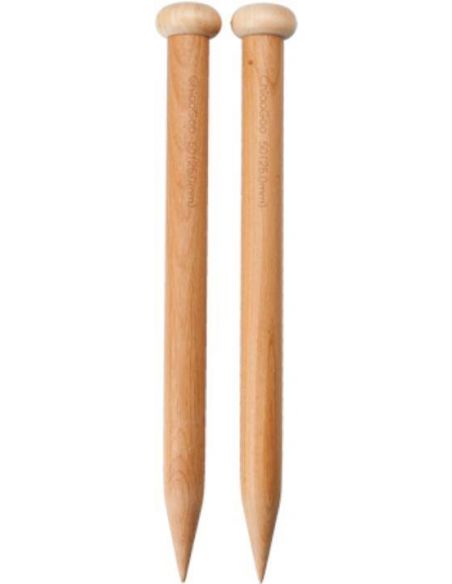 Aiguilles à tricoter en bambou Patina 33cm n°12,75