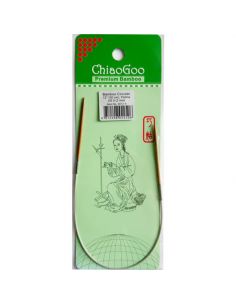Aiguilles circulaires fixes Bambou 30cm taille 2