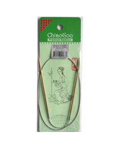 Aiguilles circulaires fixes Bambou 60cm taille 2