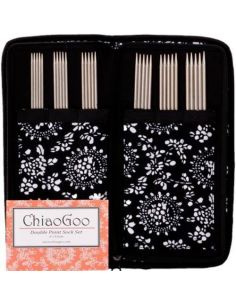 Kit aiguilles double-pointes en métal 15cm