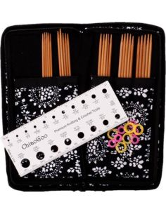 Kit aiguilles double-pointes en bambou Patina 15cm