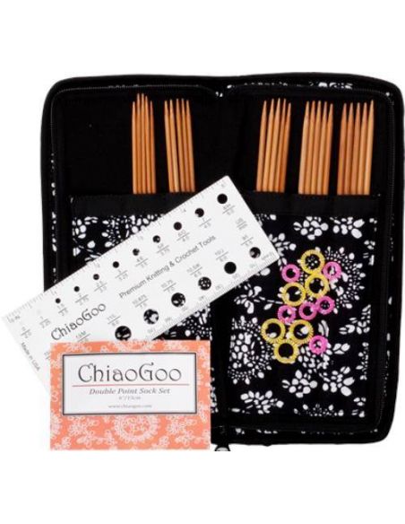 Kit aiguilles double-pointes en bambou Patina 15cm