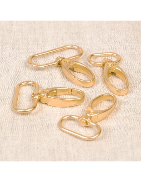 Mousqueton 20mm doré