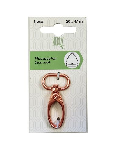 Mousqueton 20mm rose gold