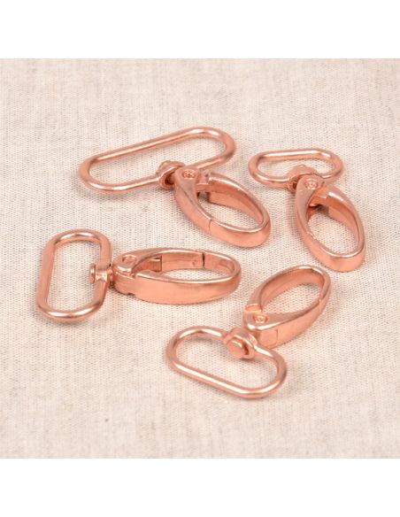 Mousqueton 20mm rose gold