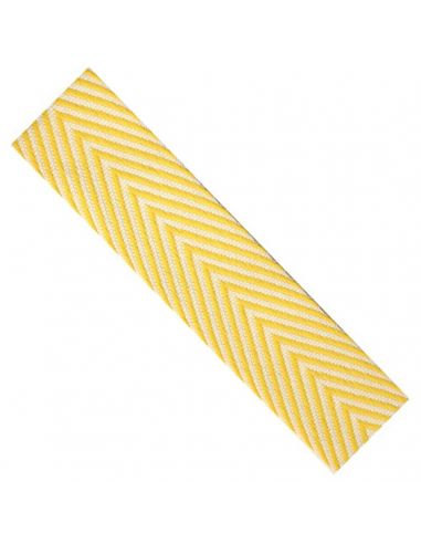 Galon jacquard chevrons 18mm jaune