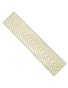 Galon jacquard chevrons 18mm beige