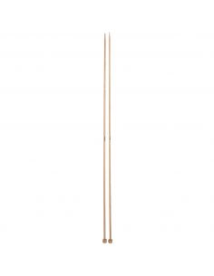 Aiguilles à tricoter en bois 40cm n°3