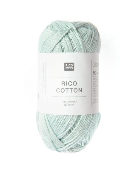Pelote cotton bleu glacé