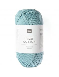 Pelote cotton bleu gris