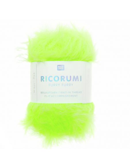 Pelote Creative Ricorumi Furry Furry dk vert fluo