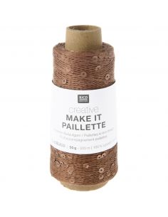 Pelote Creative make it Paillette marron