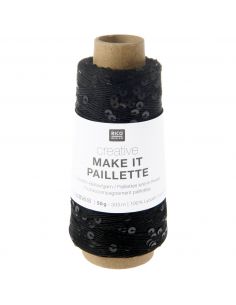Pelote Creative make it Paillette noir mat