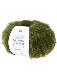 Pelote Luxury baby alpaca cashmere silk olive