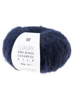 Pelote Luxury baby alpaca cashmere silk marine
