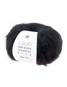 Pelote Luxury baby alpaca cashmere silk noir