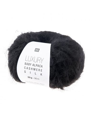 Pelote Luxury baby alpaca cashmere silk noir