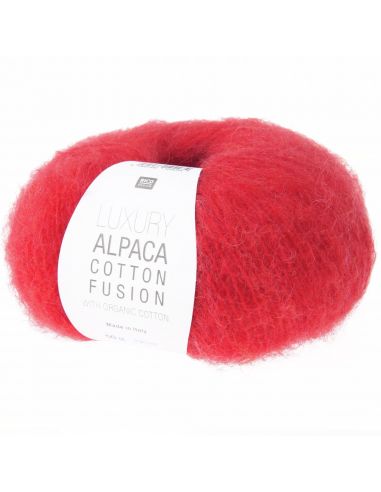 Pelote Luxury alpaca cotton fusion rouge