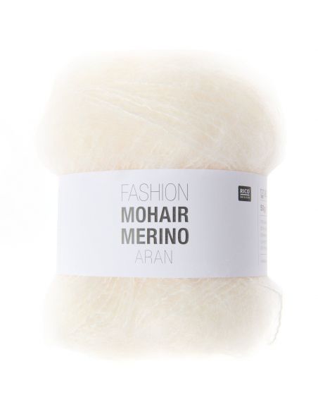 Pelote Fashion mohair merino aran crème