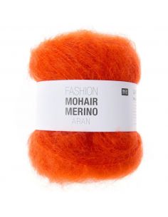 Pelote Fashion mohair merino aran rouge