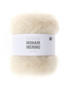 Pelote Fashion mohair merino aran menthe